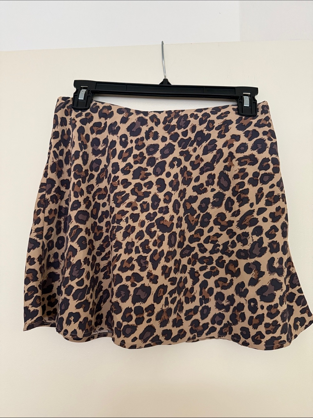 Abercrombie & Fitch Leopard Print Skater Skirt